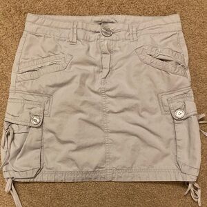 Prana size 2 tan cargo mini skirt